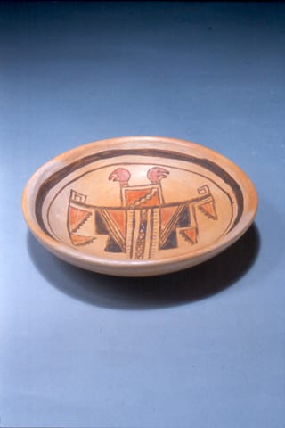 1993-01 Small Dish with Two-Head Turkey Design