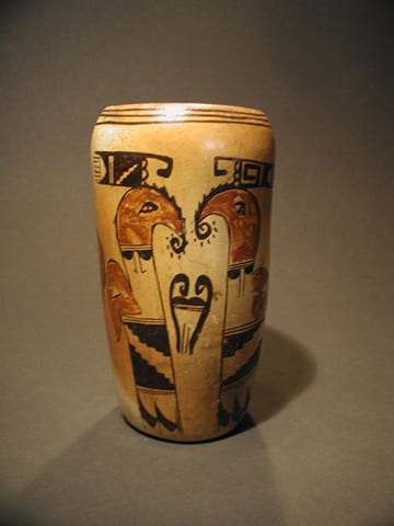 1998-06 Cylinder with Two Folk Variations of Man-Eagle Design