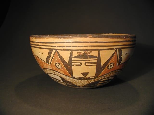 2002-02 Bowl with Kachina and “Red Fox” Faces