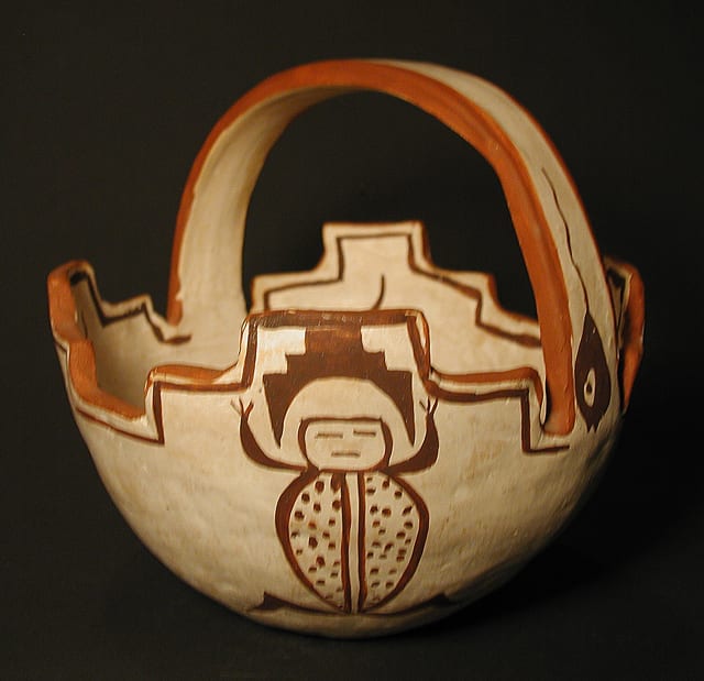 2003-06 Zuni Stepped Prayer Meal Bowl with Handle