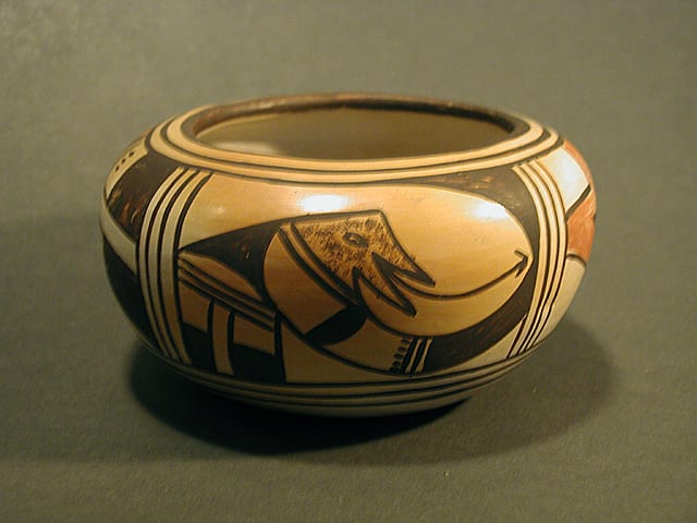 2005-06 Small Bowl with Animal Face – Arrow Tongue