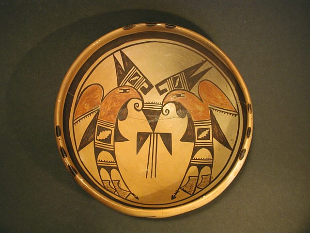 2006-01 Bowl with Rim Coil and Man-Eagle Design