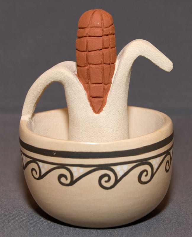 2010-16 Small bowl with Corn Effigy