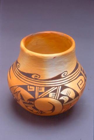 1991-11 Yellow Ware Jar with Avian Design (not in collection)