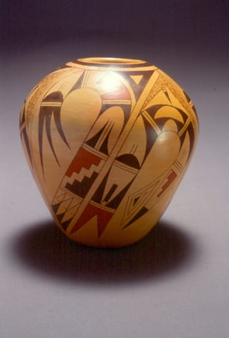 1991-02 Jar with Abstract Feather Design (not in collection)