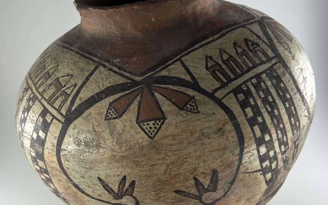 2025-13  Nampeyo playing with a Polacca pot